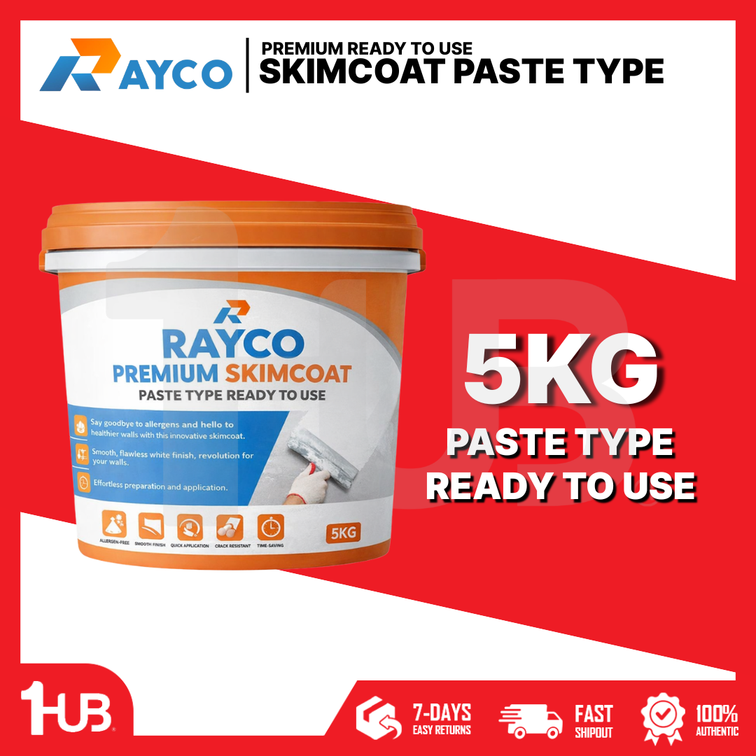 RAYCO PREMIUM SKIMCOAT PASTE TYPE READY TO USE ( 5KG )