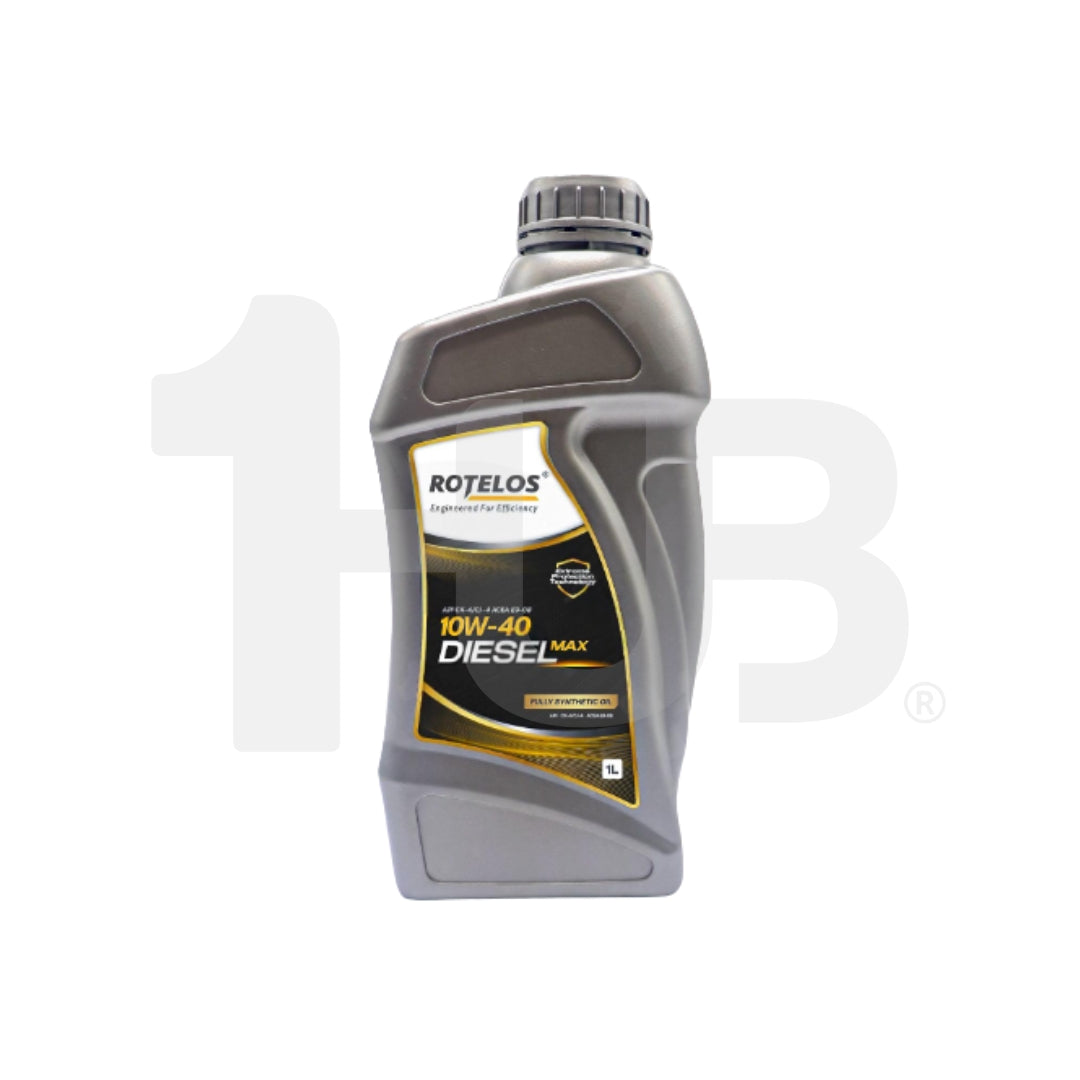Rotelos 10W-40 Diesel Max Fully Synthetic Engine Oil CK-4 GII + GIII – 1L for diesel engines performance and protection