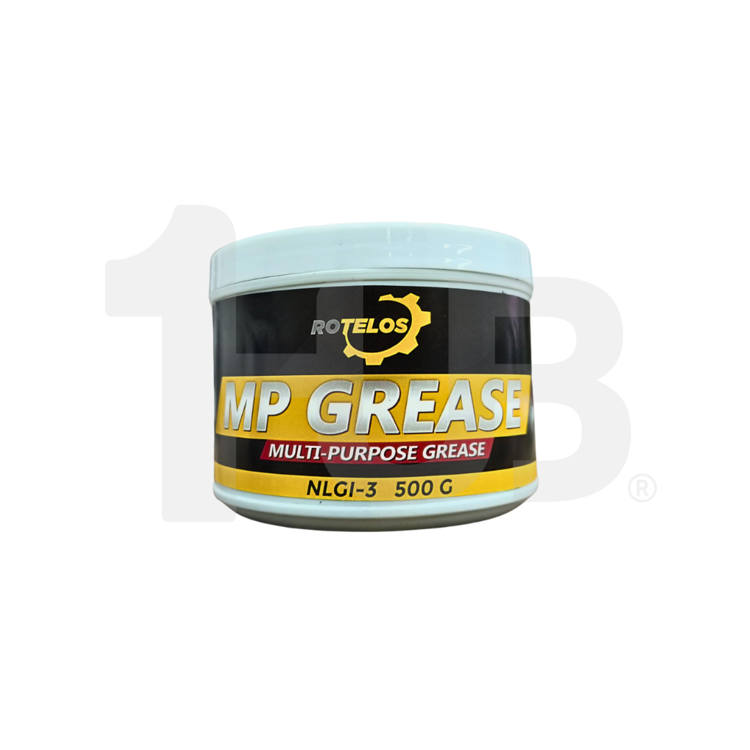 Container of Rotelos MP Grease on a white background