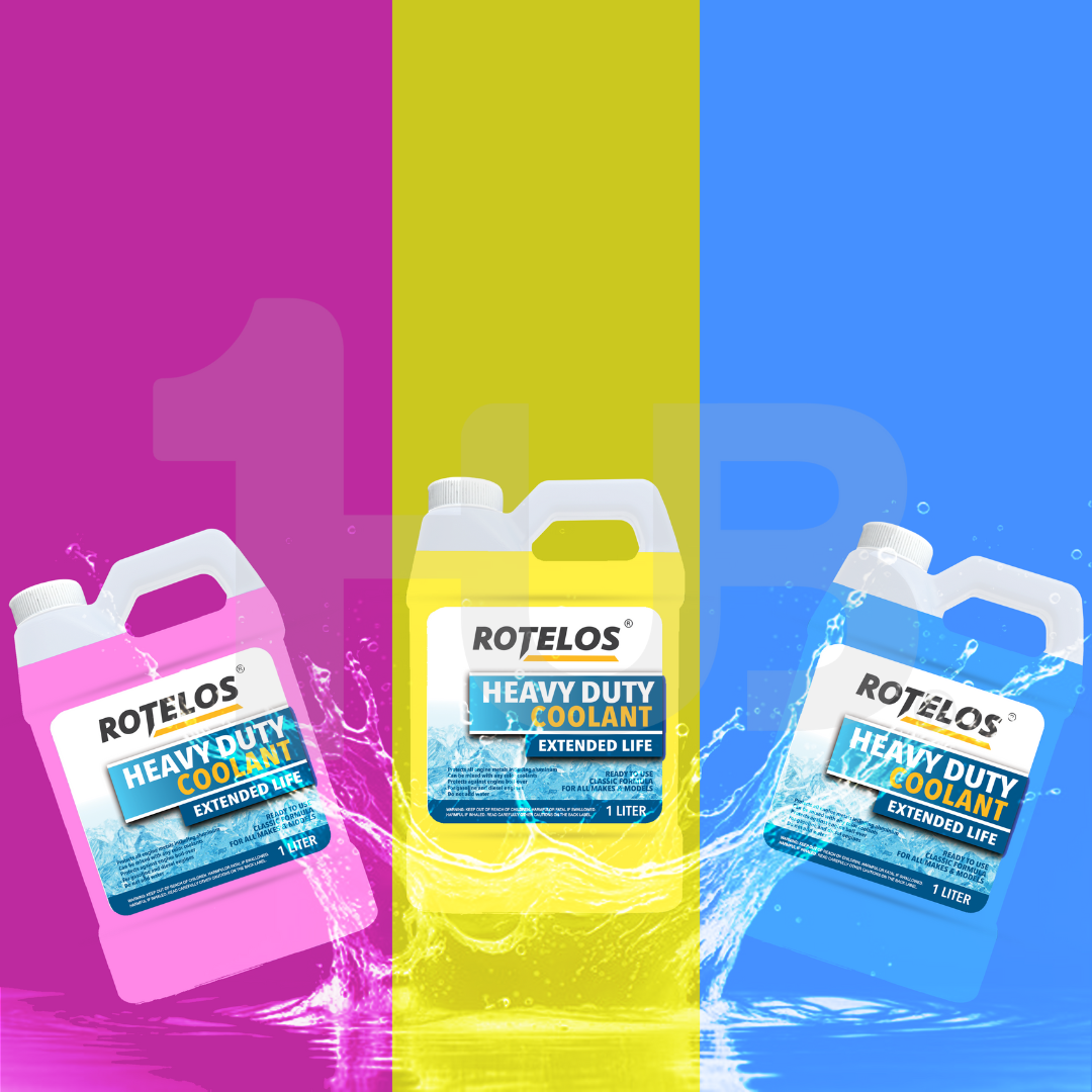 ROTELOS Heavy Duty Extended Life Coolant 1L – Long Lasting Engine Protection
