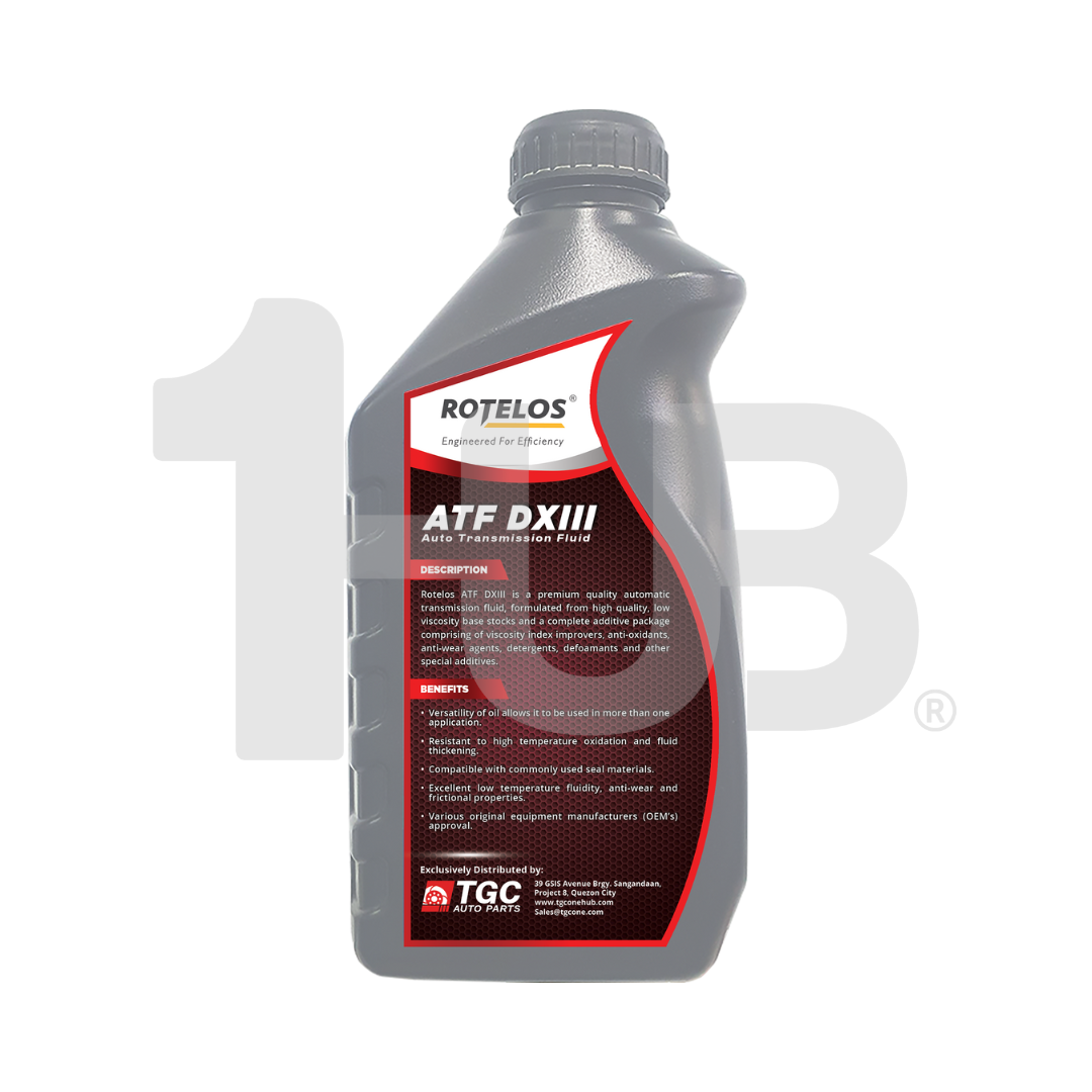ROTELOS Automatic Transmission Fluid ATF Dexron III 1 Liter– Smooth Shifting & Transmission Protection