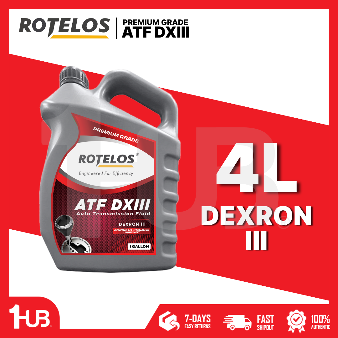 ROTELOS Automatic Transmission Fluid ATF Dexron III 4 Liters– Smooth Shifting & Transmission Protection