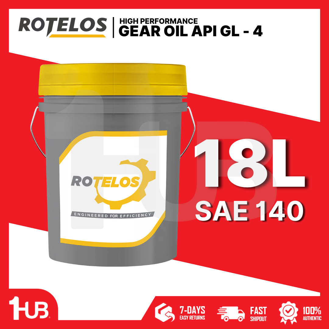 ROTELOS Gear Oil API GL-4 SAE 140 18 Liters – Heavy Duty Transmission & Gear Protection