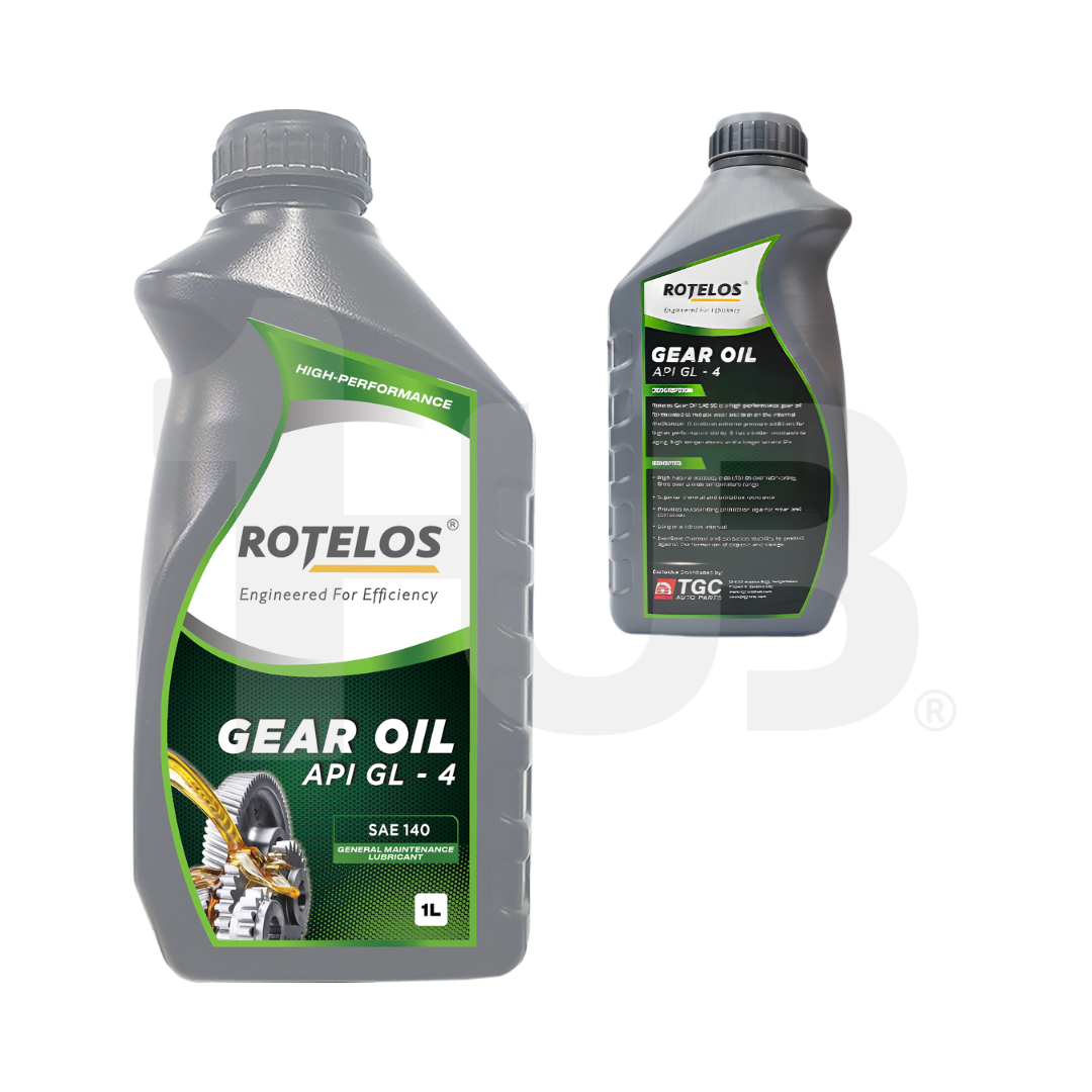 ROTELOS Gear Oil API GL-4 SAE 140 1 Liter – Heavy Duty Transmission & Gear Protection