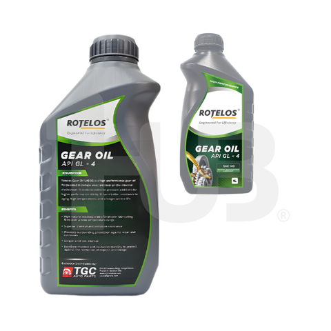 ROTELOS Gear Oil API GL-4 SAE 140 1 Liter – Heavy Duty Transmission & Gear Protection