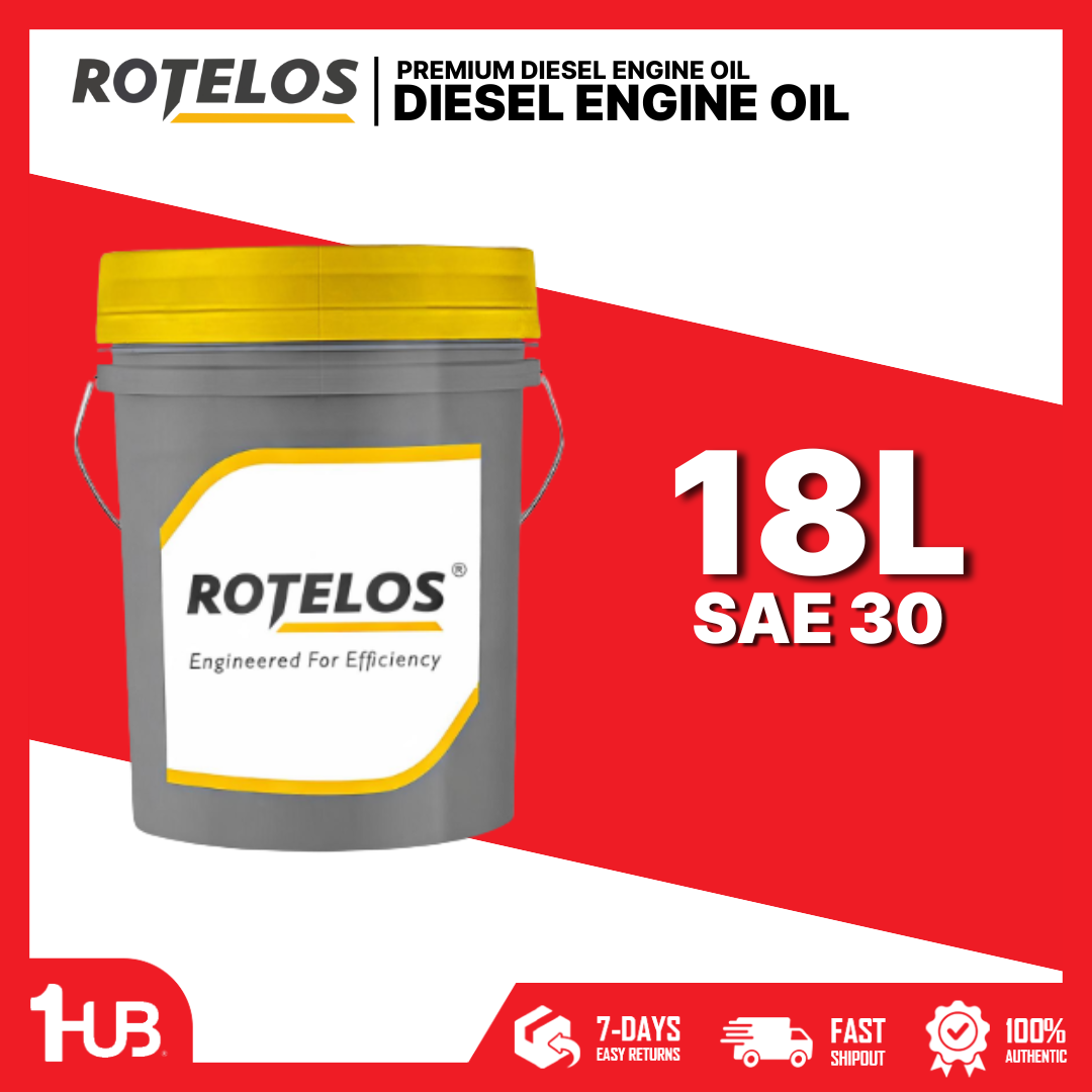 ROTELOS Heavy-Duty Diesel Engine Oil API CD SAE 30 18 Liters – Reliable Engine Protection for Diesel Vehicles