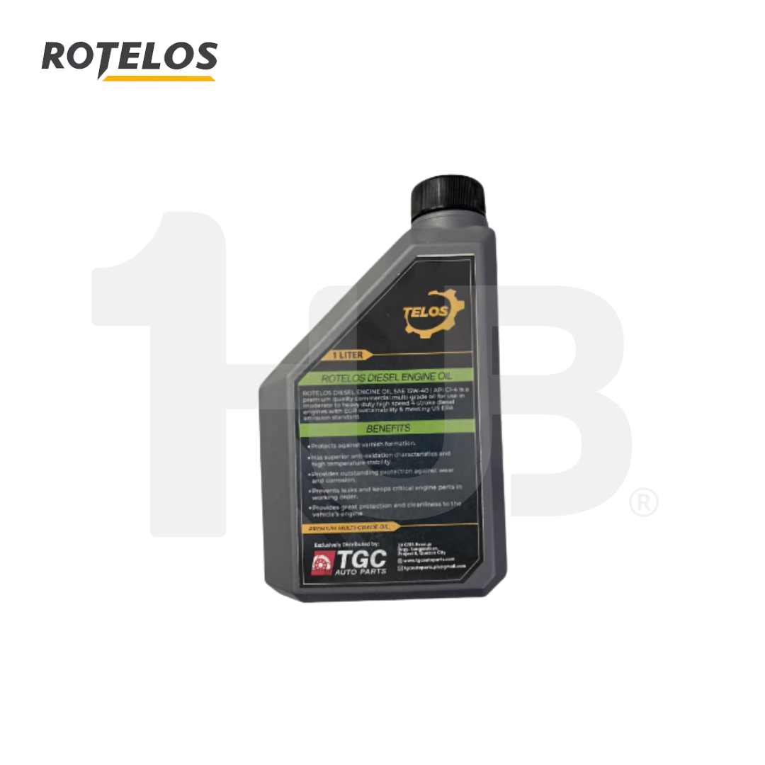 ROTELOS Heavy-Duty Diesel Engine Oil SAE 15W-40 API CI-4 1 Liter – Advanced Protection for Diesel Engines