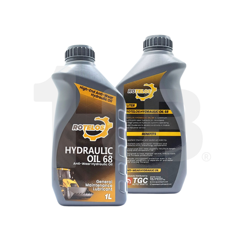ROTELOS Hydraulic Oil ISO VG 68 Anti-Wear 1 Liter – High Performance Industrial Lubricant