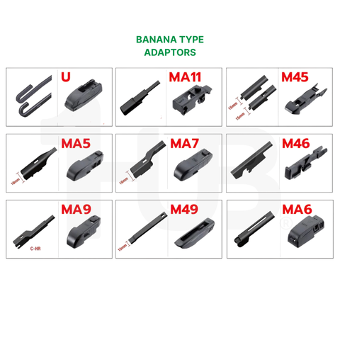 SCHAEFFLER ULTRA PREMIUM WIPER BLADE FOR SUZUKI CELERIO 2015 - 2025 MODEL U-HOOK / MULTI-ADAPTOR BANANA TYPE