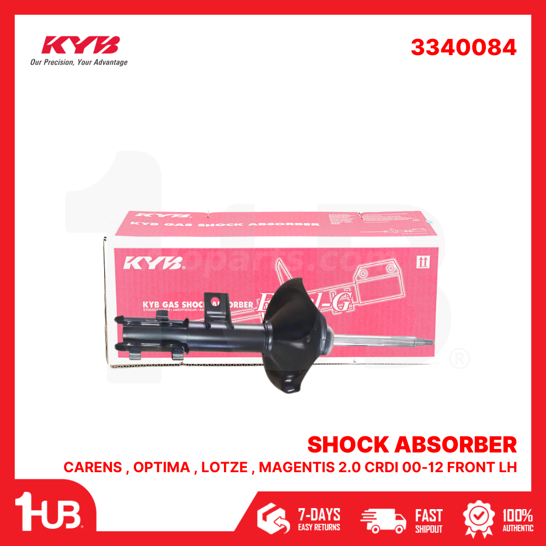 KYB SHOCK ABSORBER KIA CARENS , OPTIMA , LOTZE , MAGENTIS 2.0 CRDI 00-12 FRONT LH 3340084  ( 1 PC )
