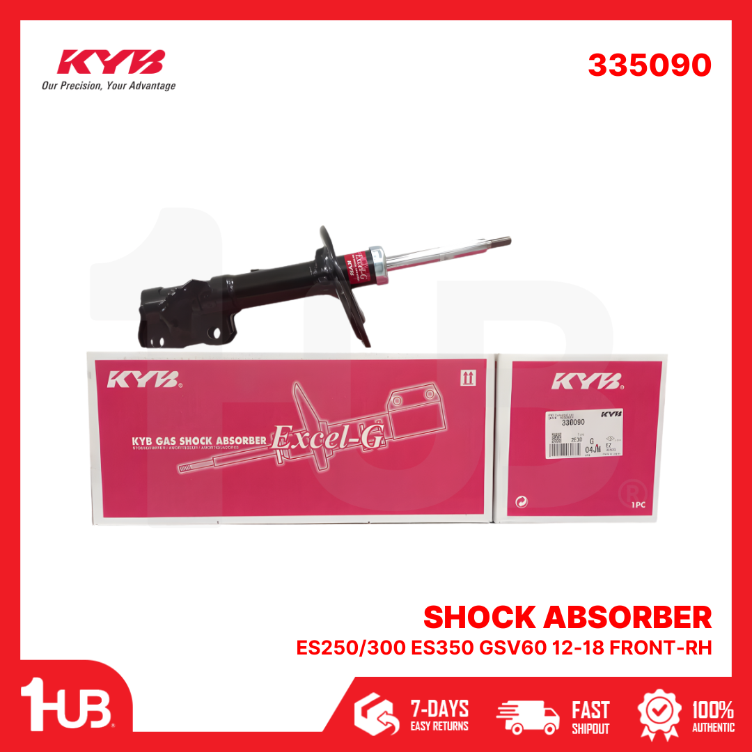 KYB SHOCK ABSORBER - GAS TYPE LEXUS ES250/300 ES350 GSV60 12-18 FRONT-RH 335090  ( 1 PC )