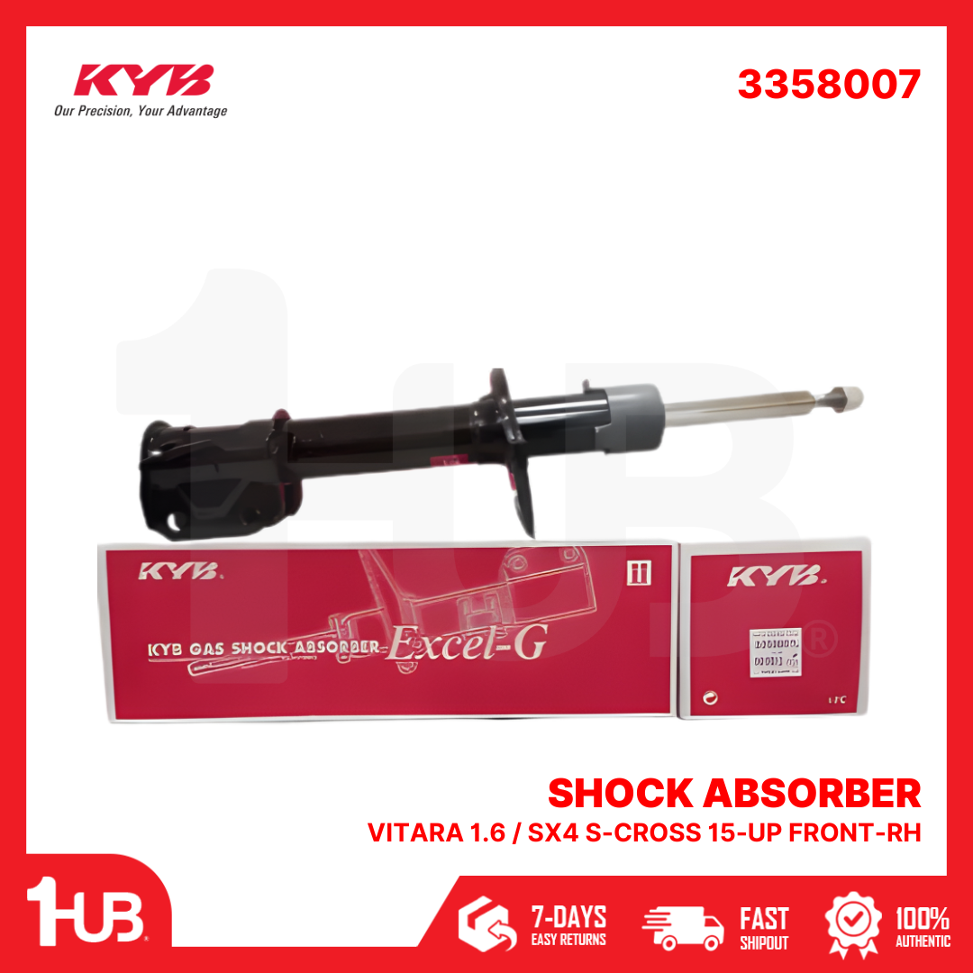 KYB SHOCK ABSORBER - GAS TYPE SUZUKI VITARA 1.6 / SX4 S-CROSS 15-UP FRONT-RH 3358007  ( 1 PC )