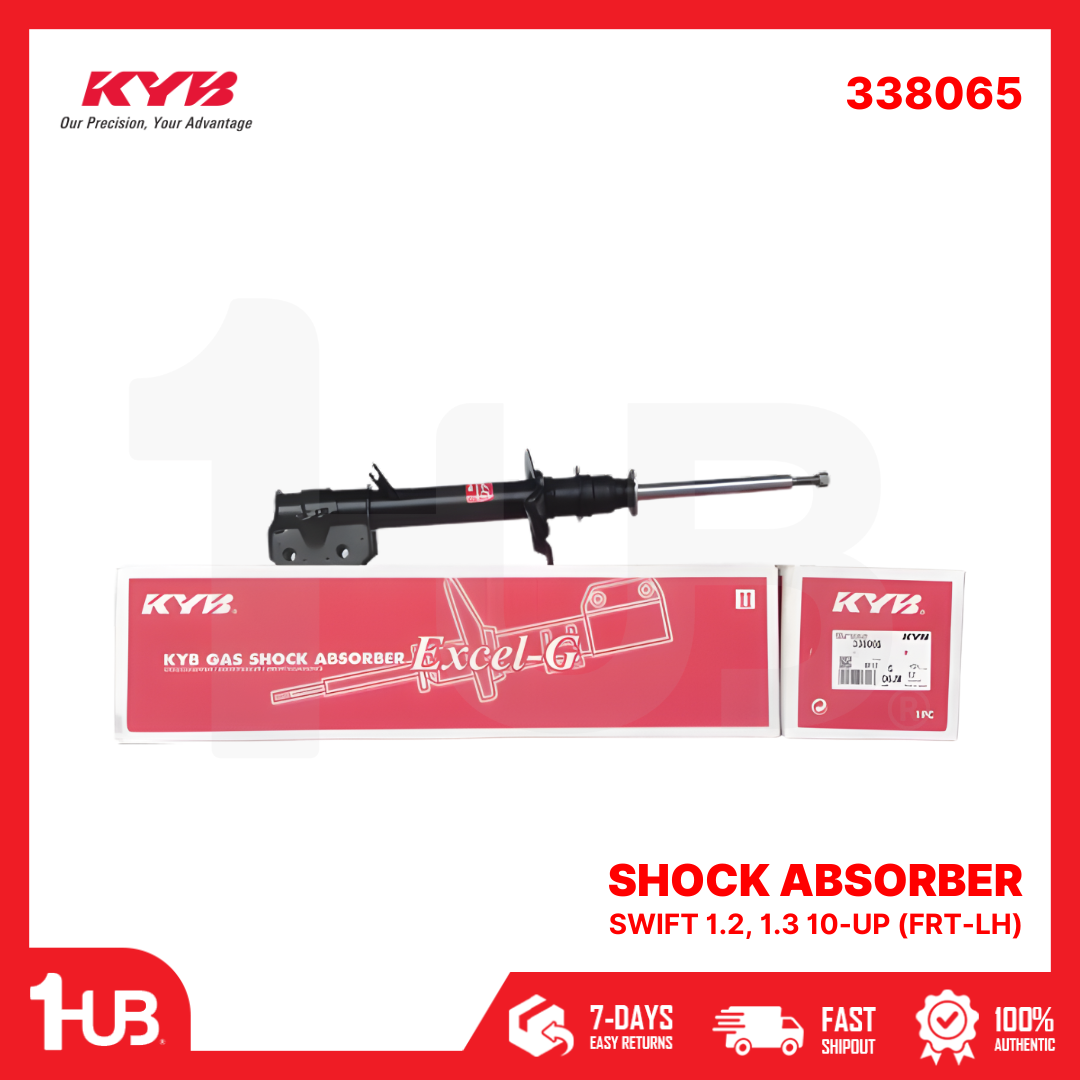 KYB SHOCK ABSORBER - GAS TYPE SUZUKI SWIFT 1.2, 1.3 10-UP (FRT-LH) 338065  ( 1 PC )