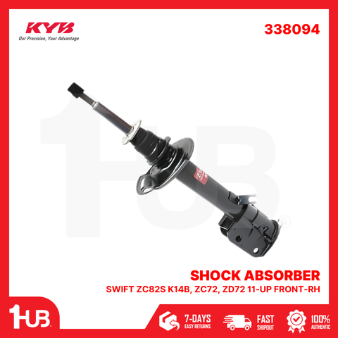 KYB SHOCK ABSORBER - GAS TYPE SUZUKI SWIFT ZC82S K14B, ZC72, ZD72 11-UP FRONT-RH 338094  ( 1 PC )