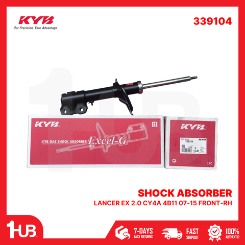 KYB SHOCK ABSORBER - GAS TYPE MITSUBISHI LANCER EX 2.0 CY4A 4B11 07-15 FRONT-RH 339104  ( 1 PC )