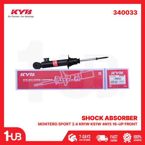 KYB SHOCK ABSORBER MITSUBISHI MONTERO SPORT 2.4 KR1W KS1W 4N15 16-UP FRONT 340033  ( 1 PC )