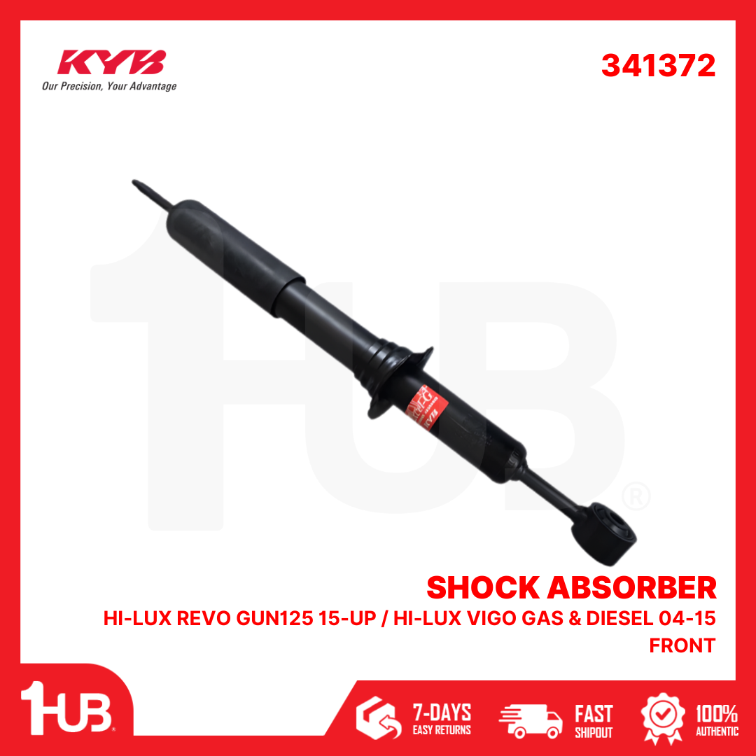 KYB SHOCK ABSORBER - GAS TYPE TOYOTA HI-LUX REVO GUN125 15-UP / HI-LUX VIGO GAS & DIESEL 04-15 FRONT 341372 48510-09K90 ( 1 PC )