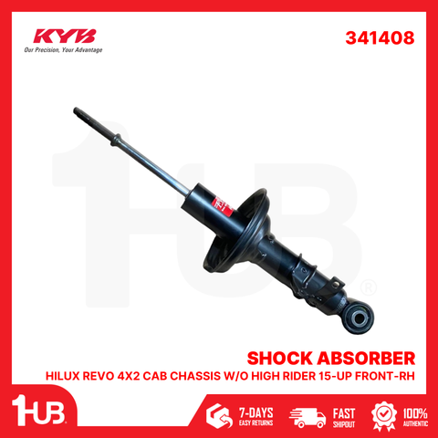 KYB SHOCK ABSORBER - GAS TYPE TOYOTA HILUX REVO 4X2 CAB CHASSIS W/O HIGH RIDER 15-UP FRONT-RH 341408  ( 1 PC )