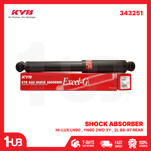 KYB SHOCK ABSORBER TOYOTA HI-LUX LN90 , YN90 2WD 3Y , 2L 88-97 REAR 343251  ( 1 PC )