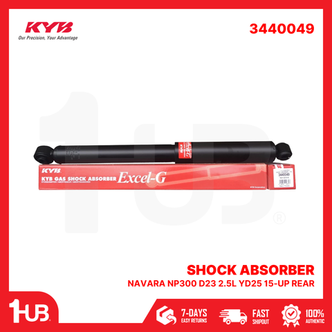 KYB SHOCK ABSORBER - GAS TYPE NISSAN NAVARA NP300 D23 2.5L YD25 15-UP REAR 3440049  ( 1 PC )