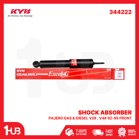 KYB SHOCK ABSORBER - GAS TYPE MITSUBISHI PAJERO GAS & DIESEL V2# , V4# 92-99 FRONT 344222  ( 1 PC )