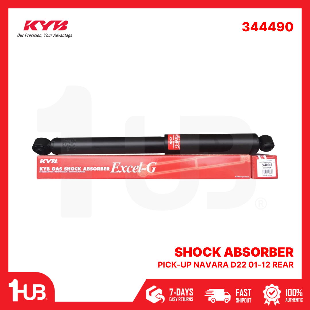 KYB SHOCK ABSORBER - GAS TYPE NISSAN PICK-UP NAVARA D22 01-12 REAR 344490  ( 1 PC )