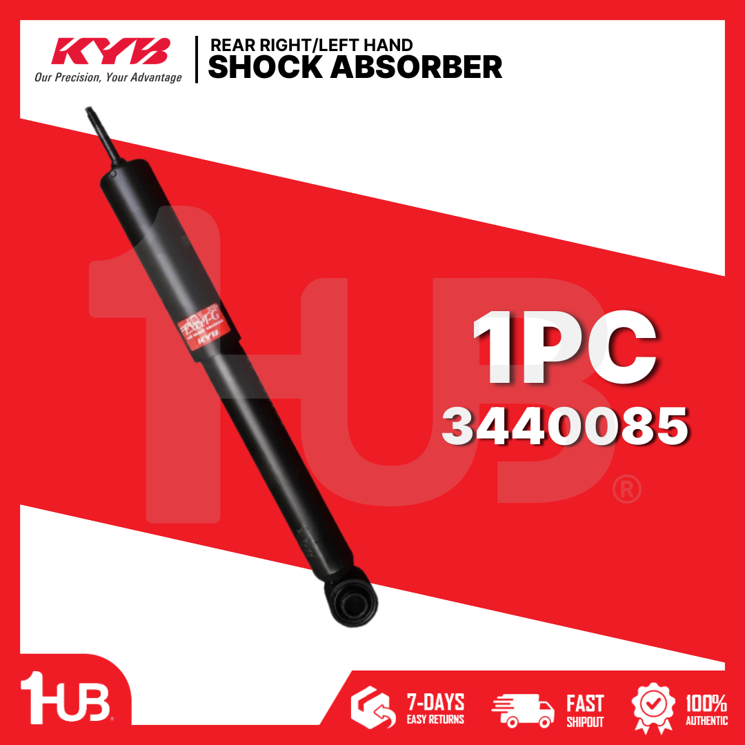 KYB SHOCK ABSORBER - GAS TYPE TOYOTA INNOVA 2ND GEN 2800 DIESEL 1GD, 2000 GAS 1TR 16-UP REAR 3440085  ( 1 PC )