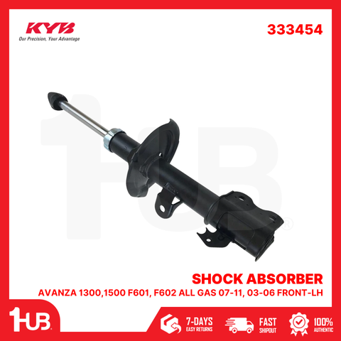 KYB SHOCK ABSORBER - GAS TYPE TOYOTA AVANZA 1300,1500 F601, F602 ALL GAS 07-11, 03-06 FRONT-LH 333454  ( 1 PC )