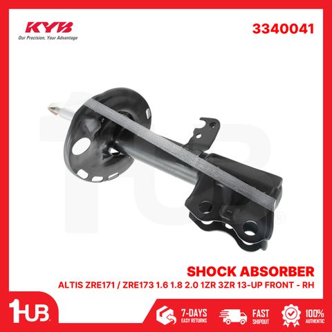 KYB SHOCK ABSORBER - GAS TYPE TOYOTA ALTIS ZRE171 / ZRE173 1.6 1.8 2.0 1ZR 3ZR 13-UP FRONT - RH 3340041  ( 1 PC )