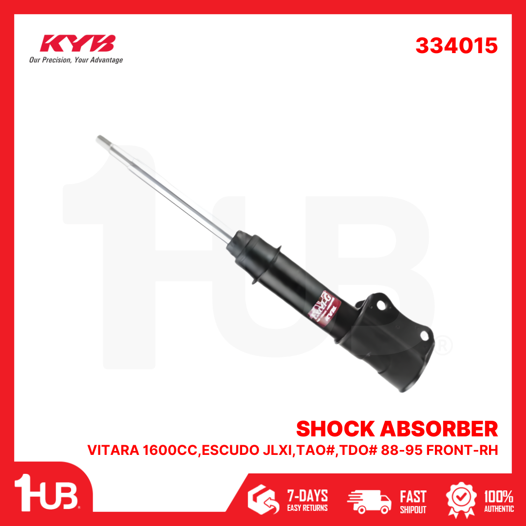 KYB SHOCK ABSORBER - GAS TYPE SUZUKI VITARA 1600CC,ESCUDO JLXI,TAO#,TDO# 88-95 FRONT-RH 334015  ( 1 PC )