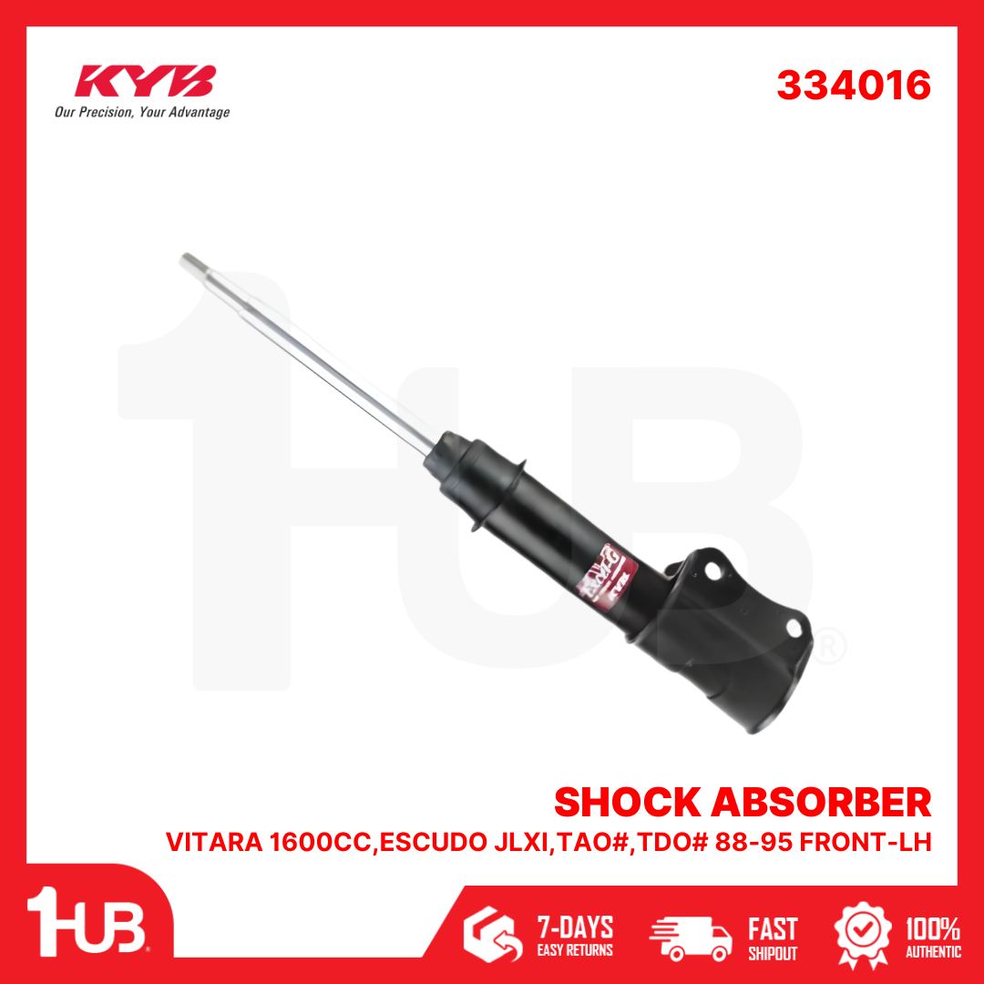 KYB SHOCK ABSORBER - GAS TYPE SUZUKI VITARA 1600CC,ESCUDO JLXI,TAO#,TDO# 88-95 FRONT-LH 334016  ( 1 PC )