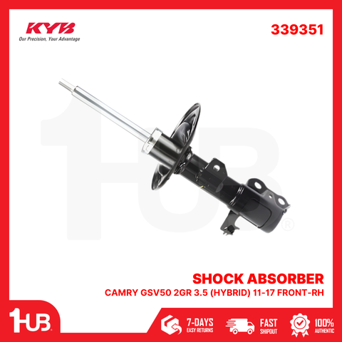 KYB SHOCK ABSORBER - GAS TYPE TOYOTA CAMRY GSV50 2GR 3.5 (HYBRID) 11-17 FRONT-RH 339351  ( 1 PC )