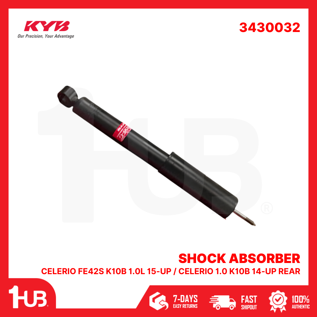 KYB SHOCK ABSORBER - GAS TYPE SUZUKI CELERIO FE42S K10B 1.0L 15-UP / CELERIO 1.0 K10B 14-UP REAR 3430032 41810-84M00 ( 1 PC )