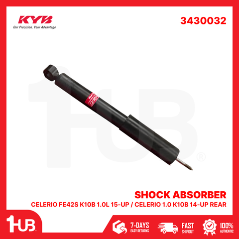 KYB SHOCK ABSORBER - GAS TYPE SUZUKI CELERIO FE42S K10B 1.0L 15-UP / CELERIO 1.0 K10B 14-UP REAR 3430032 41810-84M00 ( 1 PC )