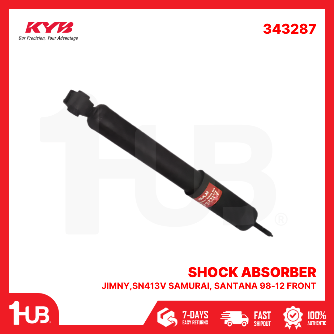 KYB SHOCK ABSORBER - GAS TYPE SUZUKI JIMNY,SN413V SAMURAI, SANTANA 98-12 FRONT 343287 G41600-81A0G ( 1 PC )