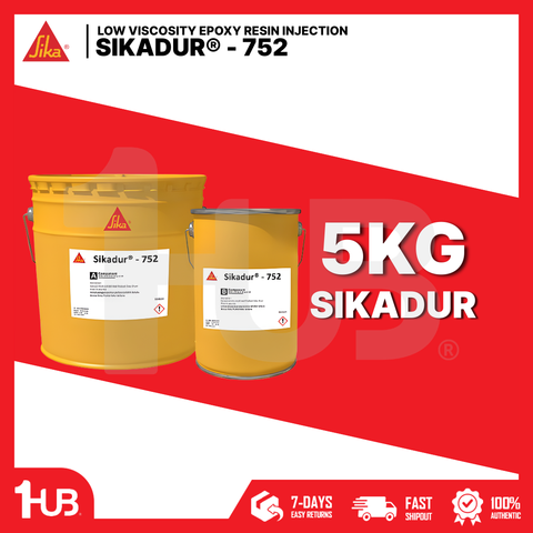 SIKA SIKADUR -  752 LOW VISCOSITY EPOXY RESIN INJECTION 752 ( 5KG )