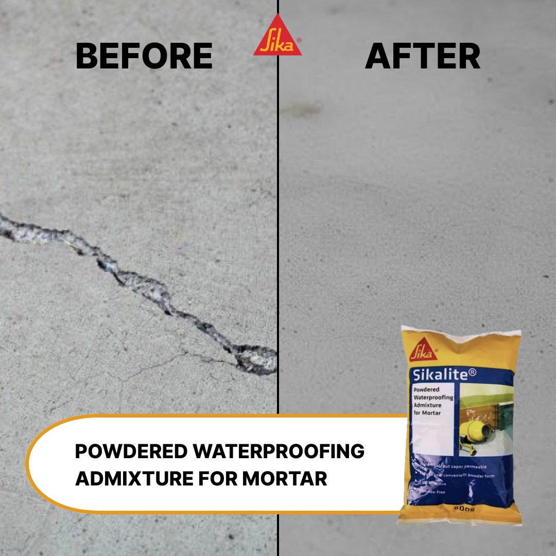 SIKA SIKALITE POWDERED WATERPROOFING ADMIXTURE FOR MORTAR ( 800G )