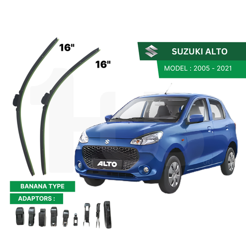 SCHAEFFLER ULTRA PREMIUM WIPER BLADE FOR SUZUKI ALTO 2005 - 2021 MODEL U-HOOK / MULTI-ADAPTOR BANANA TYPE