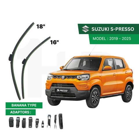 SCHAEFFLER ULTRA PREMIUM WIPER BLADE FOR SUZUKI S-PRESSO 2019 - 2025 MODEL U-HOOK / MULTI-ADAPTOR BANANA TYPE