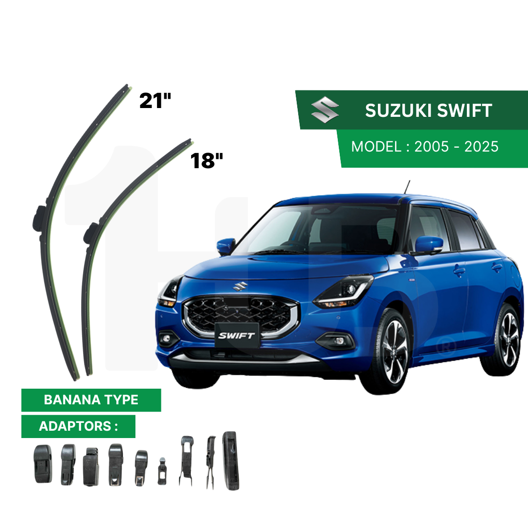 SCHAEFFLER ULTRA PREMIUM WIPER BLADE FOR SUZUKI SWIFT 2005 - 2025 MODEL U-HOOK / MULTI-ADAPTOR BANANA TYPE