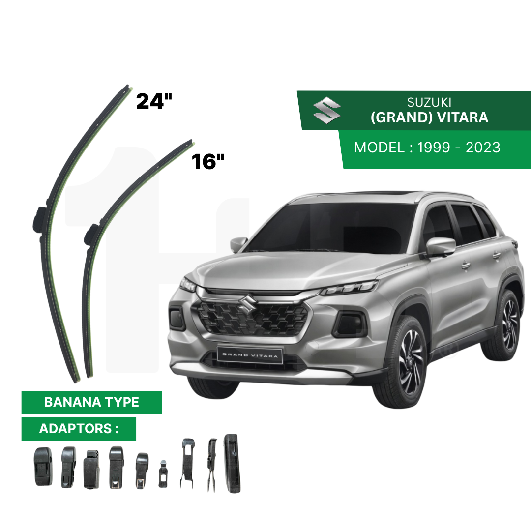 SCHAEFFLER ULTRA PREMIUM WIPER BLADE FOR SUZUKI 1999 - 2015, VITARA 2016 - 2023 MODEL U-HOOK / MULTI-ADAPTOR BANANA TYPE
