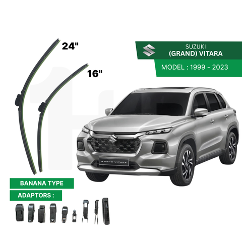 SCHAEFFLER ULTRA PREMIUM WIPER BLADE FOR SUZUKI 1999 - 2015, VITARA 2016 - 2023 MODEL U-HOOK / MULTI-ADAPTOR BANANA TYPE