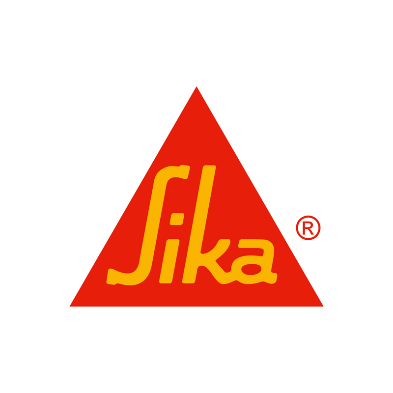 Sika logo with a red triangle and yellow text on a white background