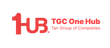 Red '1 HUB' logo with 'TGC One Hub Tan Group of Companies' text on a white background