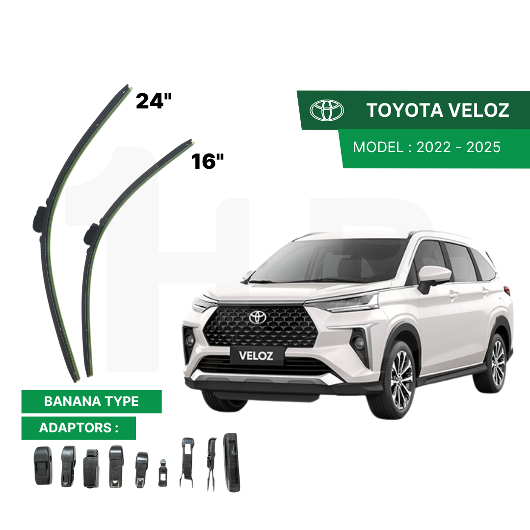 SCHAEFFLER ULTRA PREMIUM WIPER BLADE FOR TOYOTA VELOZ 2022 - 2025 MODEL U-HOOK / MULTI-ADAPTOR BANANA TYPE