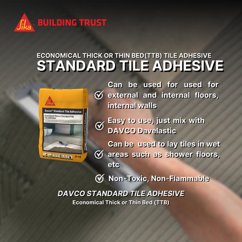 SIKA DAVCO STANDARD TILE ADHESIVE ( 25KG )