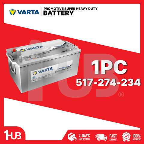 VARTA BATTERY DIN C 517-274-234 / (73011)( 1 PC )