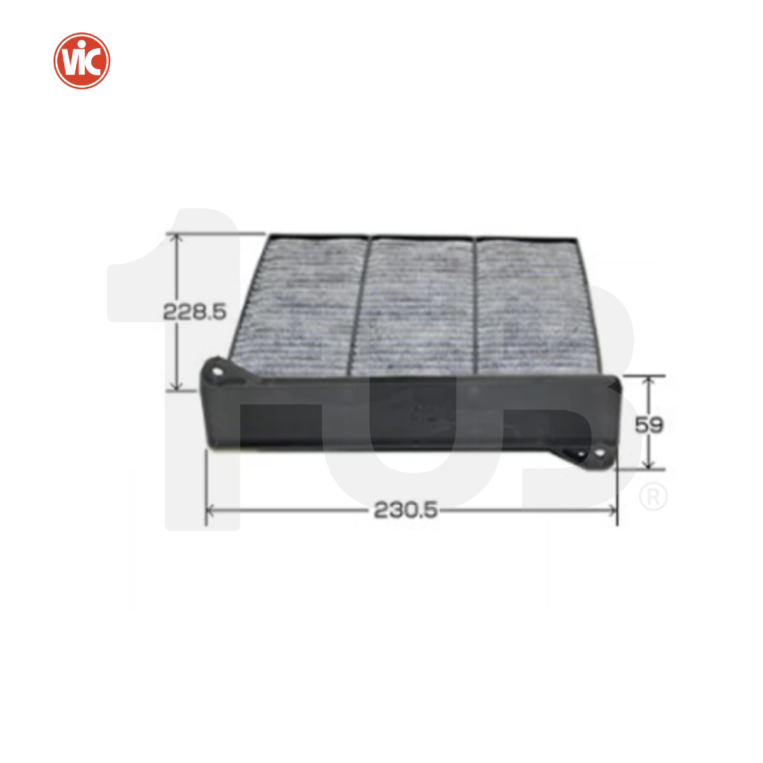 VIC CABIN AIR FILTER AC-305 MITSUBISHI GRANDIS 4G69 03-09 / LANCER 4G63 , 4G94 , 4G15 , 4G93 00-09 / MONTERO SPORT 4D56 2009  AC-305 7238938 ( 1 PC )