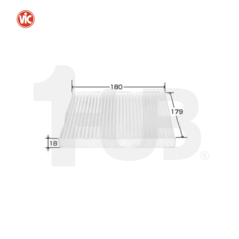 VIC CABIN AIR FILTER AC-304E 7850A002 MITSUBISHI MIRAGE 1.2 GLX 3A92 2013 / XPANDER 4A91 18 AC-304E 2725224 ( 1 PC )