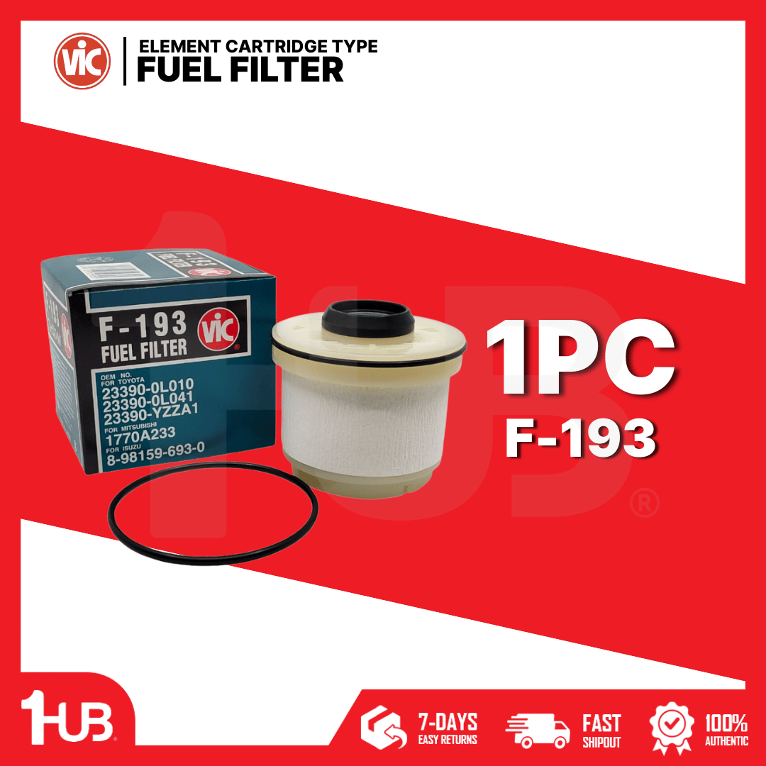 VIC FUEL FILTER ELEMENT CARTRIDGE TYPE VIC F-193 TOYOTA D4D ENGINE  F-193 5758834 ( 1 PC )